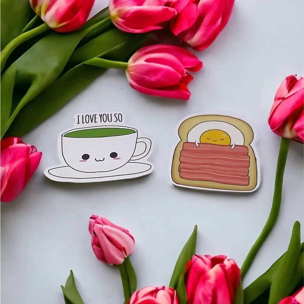NWT Wool + Pepper Co. Breakfast Lovers Sticker Pack (2 stickers)
